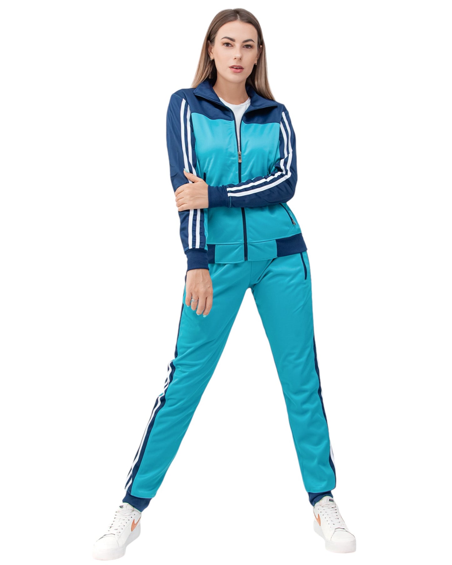 Women’s 2piece Tracksuit set Track Jacket & Track pants matching outfit