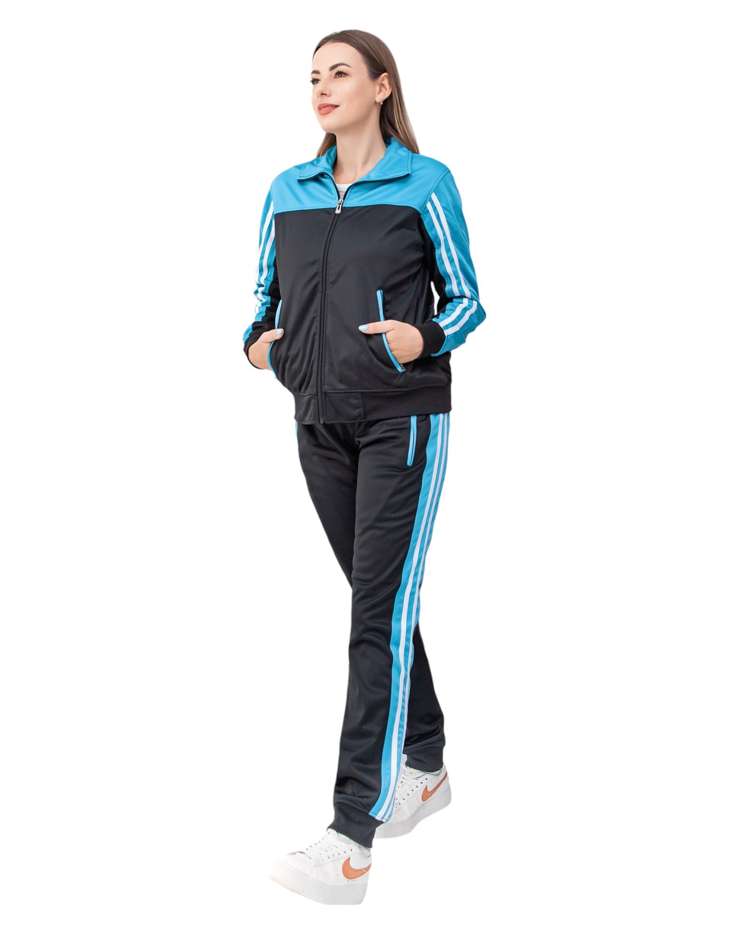 Women’s 2piece Tracksuit set Track Jacket & Track pants matching outfit