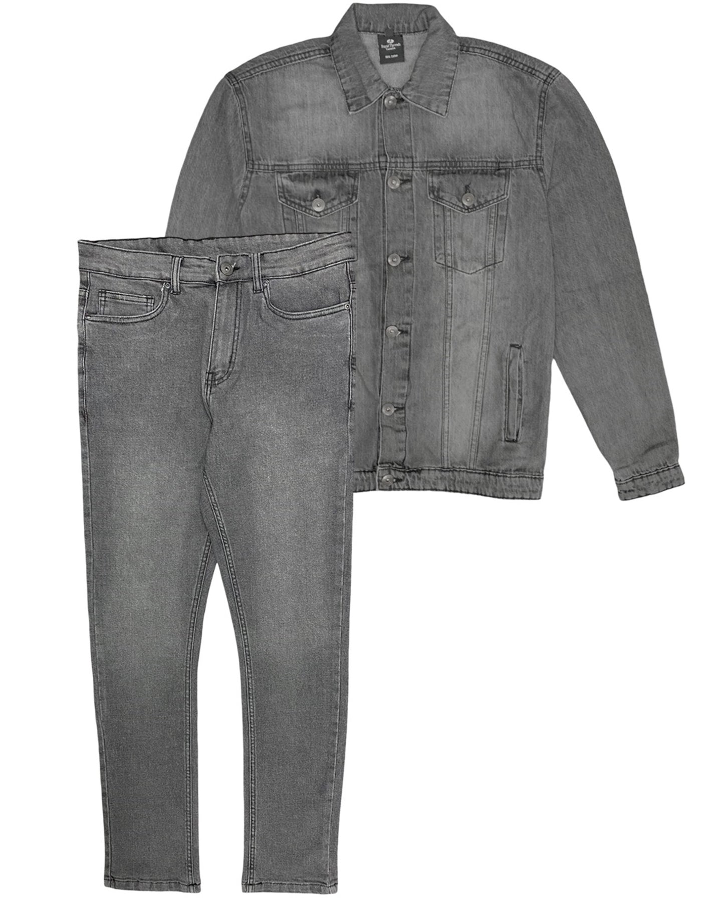 Men's Denim Classic Jean Suit 2-Piece Outfit Jacket & Pants