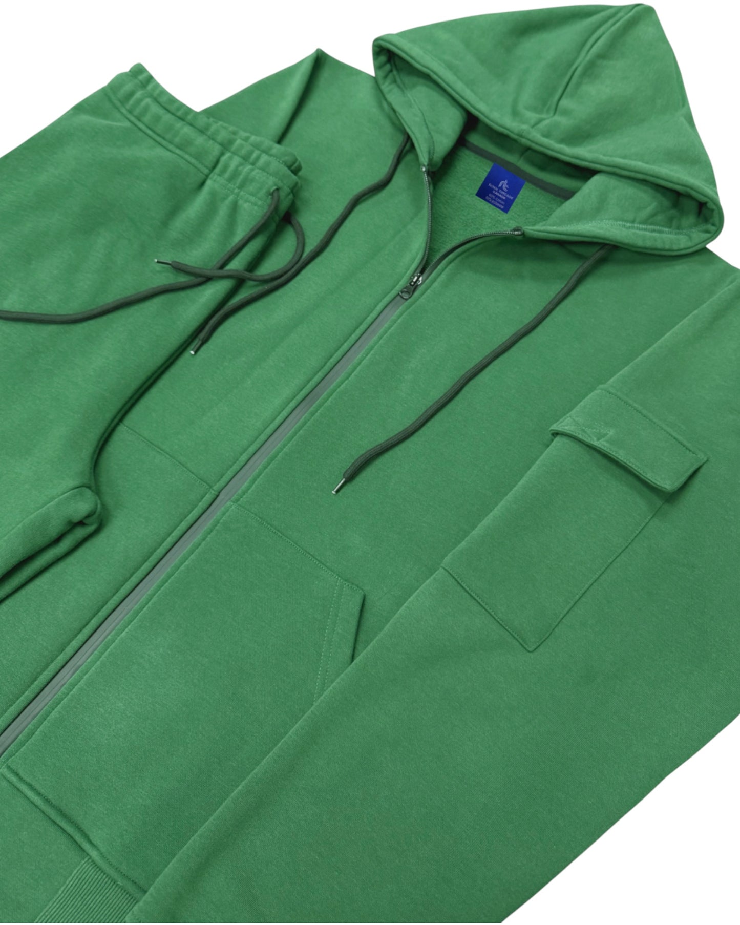 Men’s 2-Piece Cargo Jogger Sweatsuit - Heavy Duty Cotton Blend