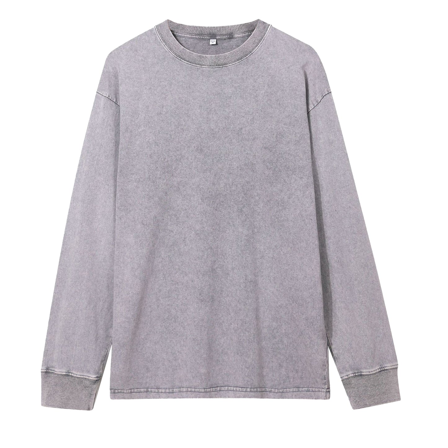 Men’s Long Sleeve Acid Wash T Shirt