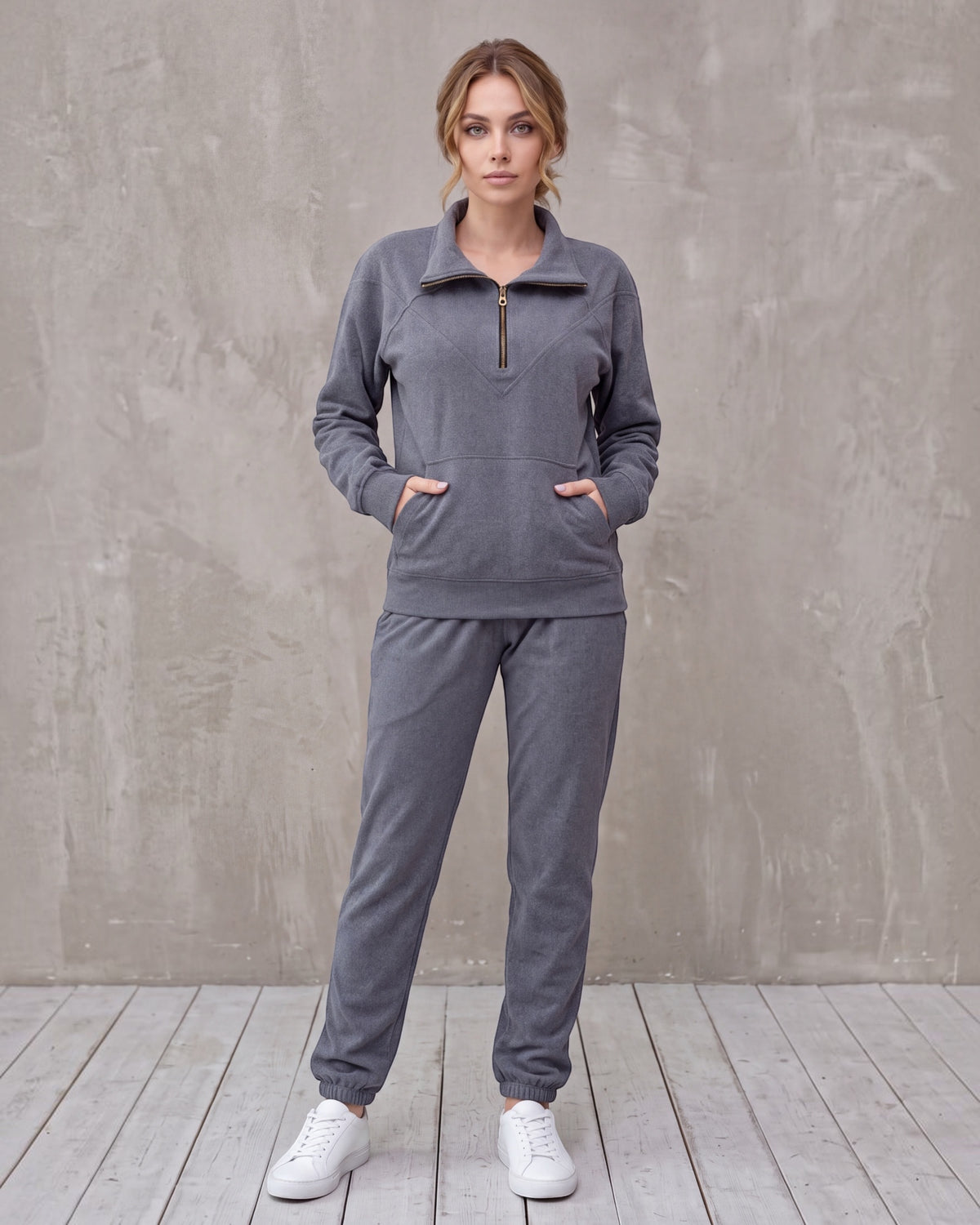 Women's Soft Stretch Quarter-Zip Set