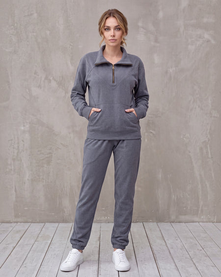 Women's Soft Stretch Quarter-Zip Set