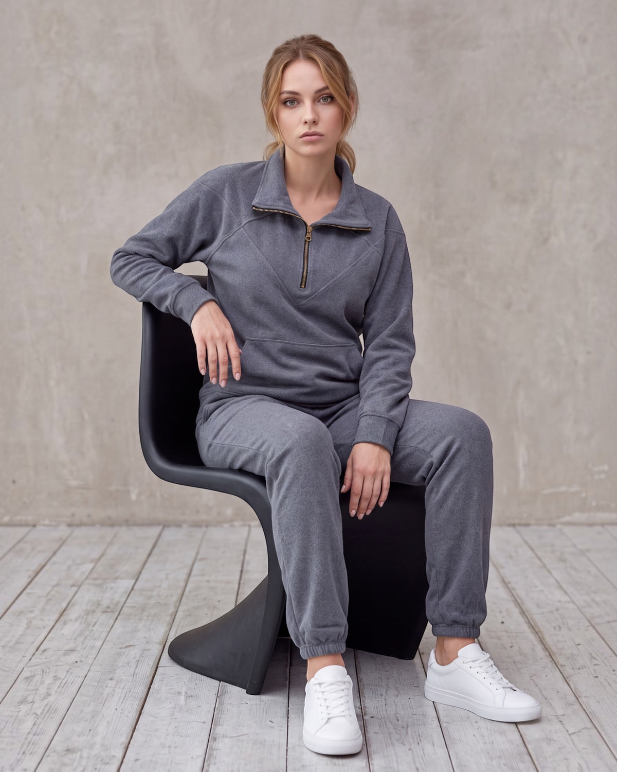 Women's Soft Stretch Quarter-Zip Set
