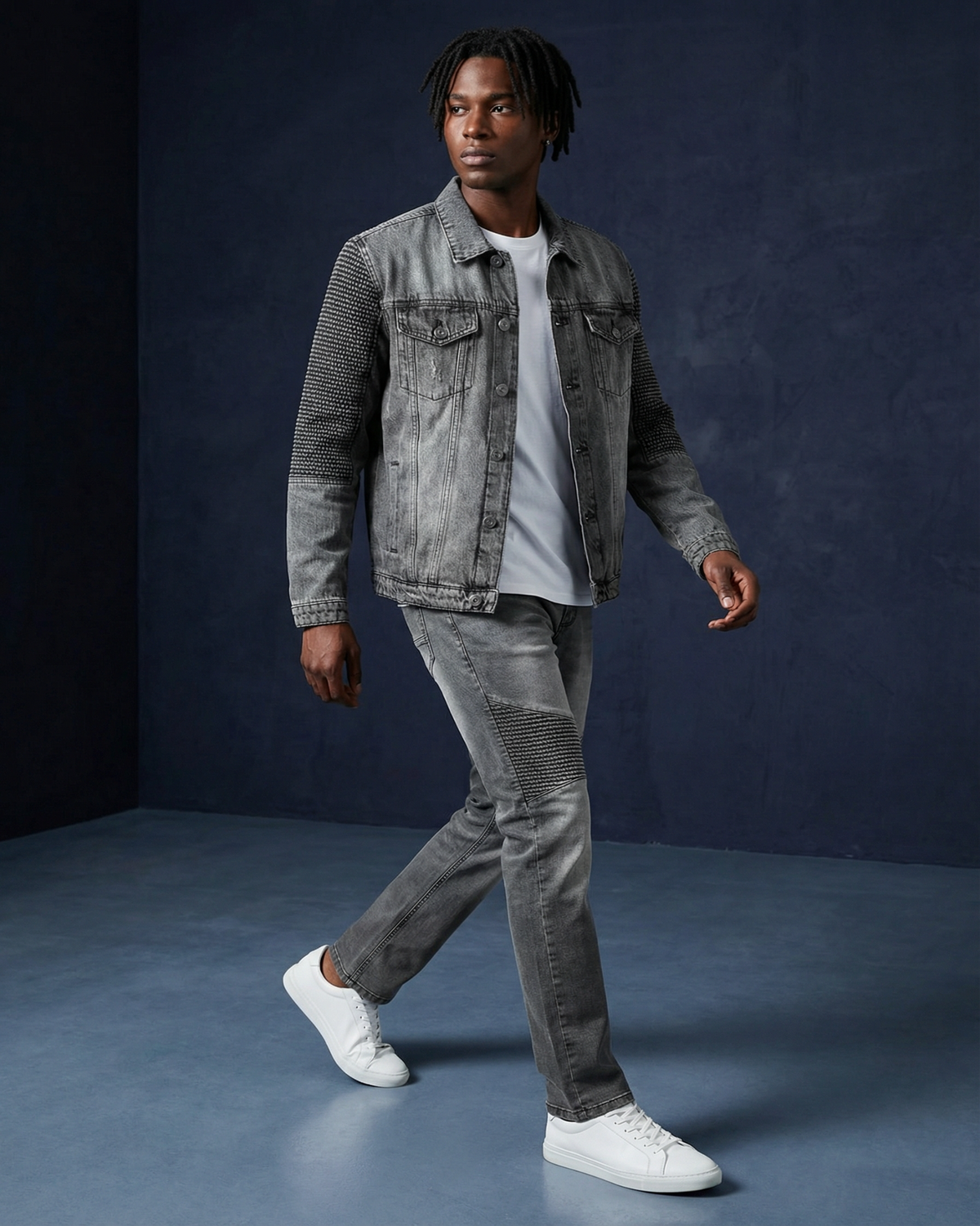 Men's Modern Moto Denim Set – Premium 14OZ Denim – alternate view 7