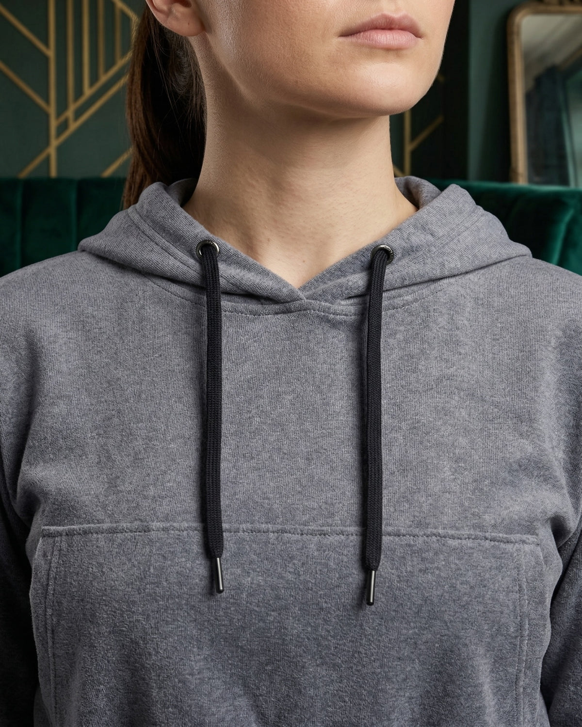 Women's Soft Stretch Cropped Hoodie Set – alternate view 3