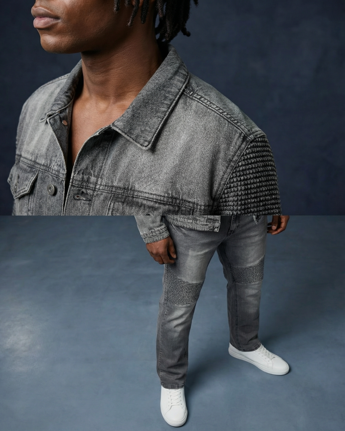 Men's Modern Moto Denim Set – Premium 14OZ Denim – alternate view 9