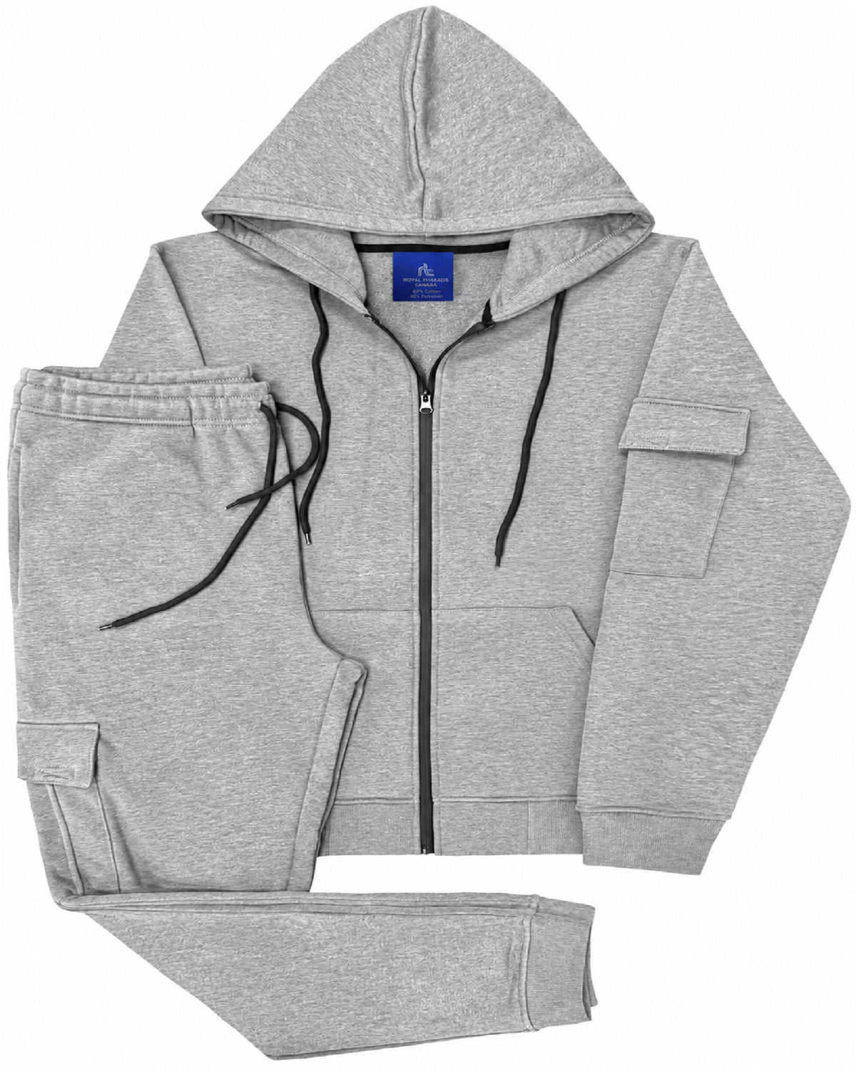 Men’s Premium Cotton Cargo Set – Heavy Duty 450GSM Fleece