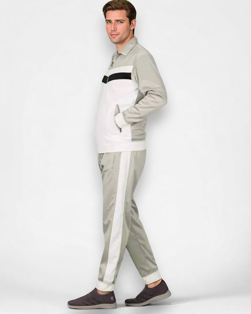 Men's Active Daily wear Tracksuit Jogger Track Jacket & Track Pants Jogging Suit