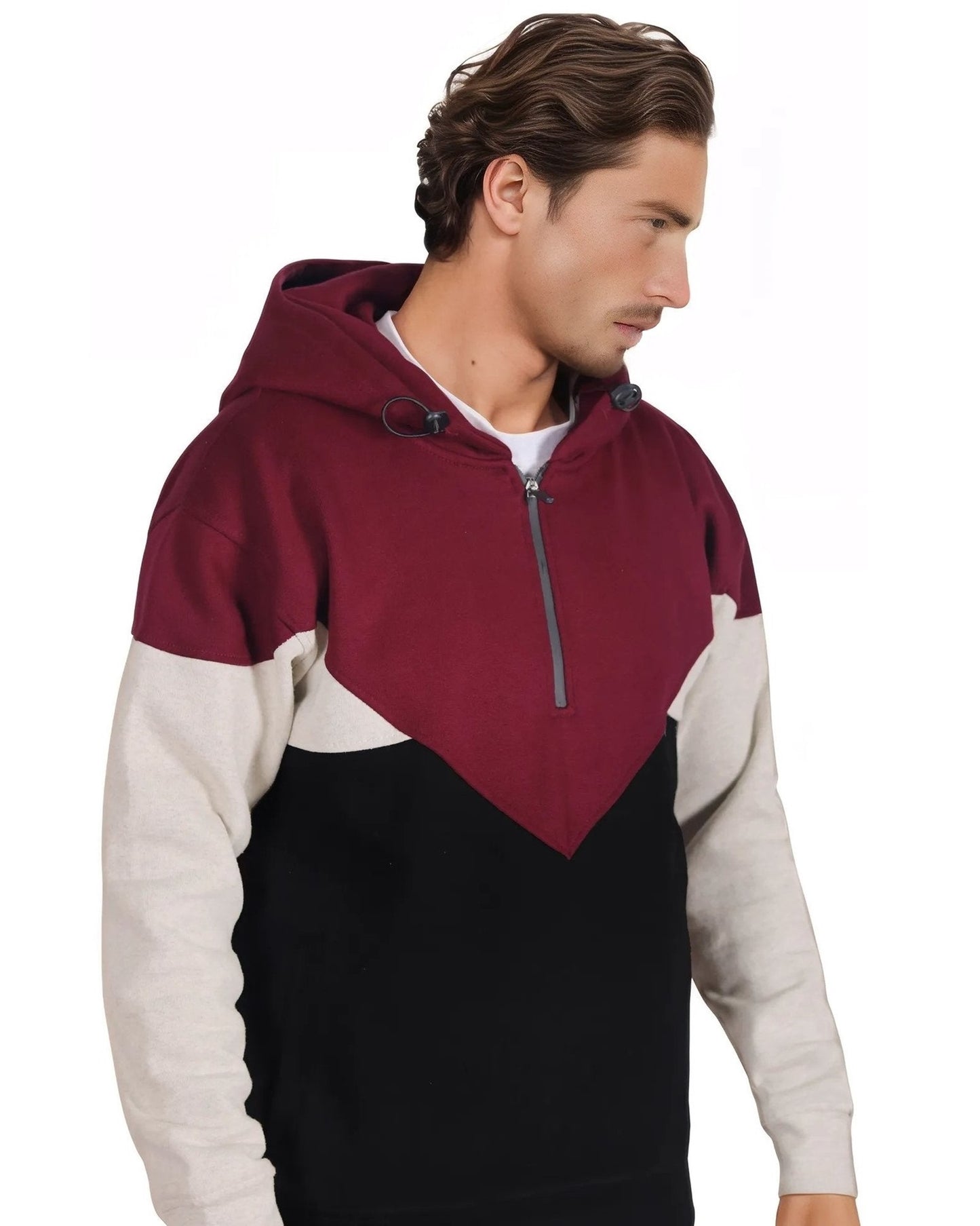 Men’s 2-Piece Quarter Zip Resilience Fleece Hoodie Sweatsuit