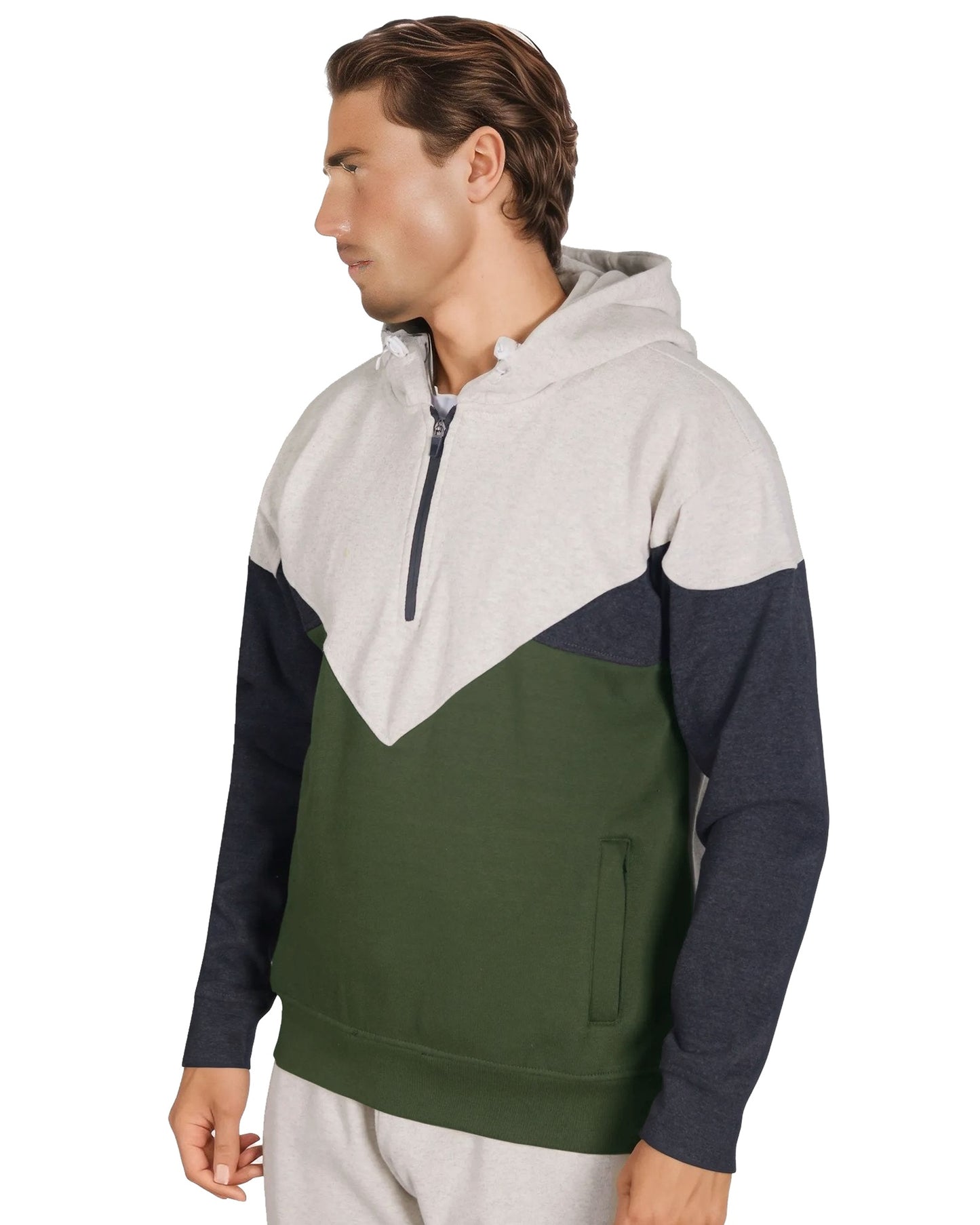 Men’s 2-Piece Quarter Zip Resilience Fleece Hoodie Sweatsuit