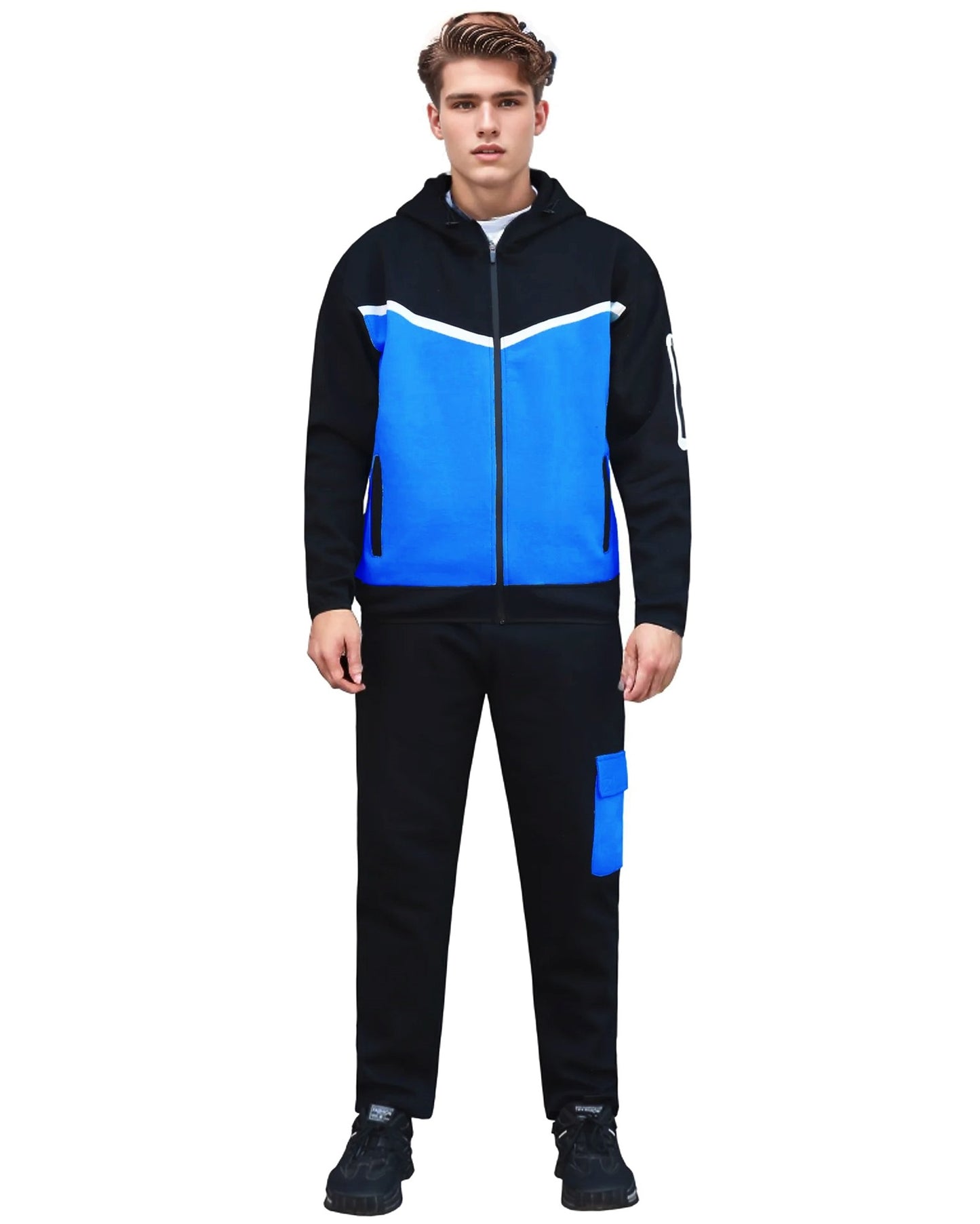 Men’s Official Tech Fleece Sweat suit Heavy Duty Winter Sweat Jacket with Fleece Sweatpants