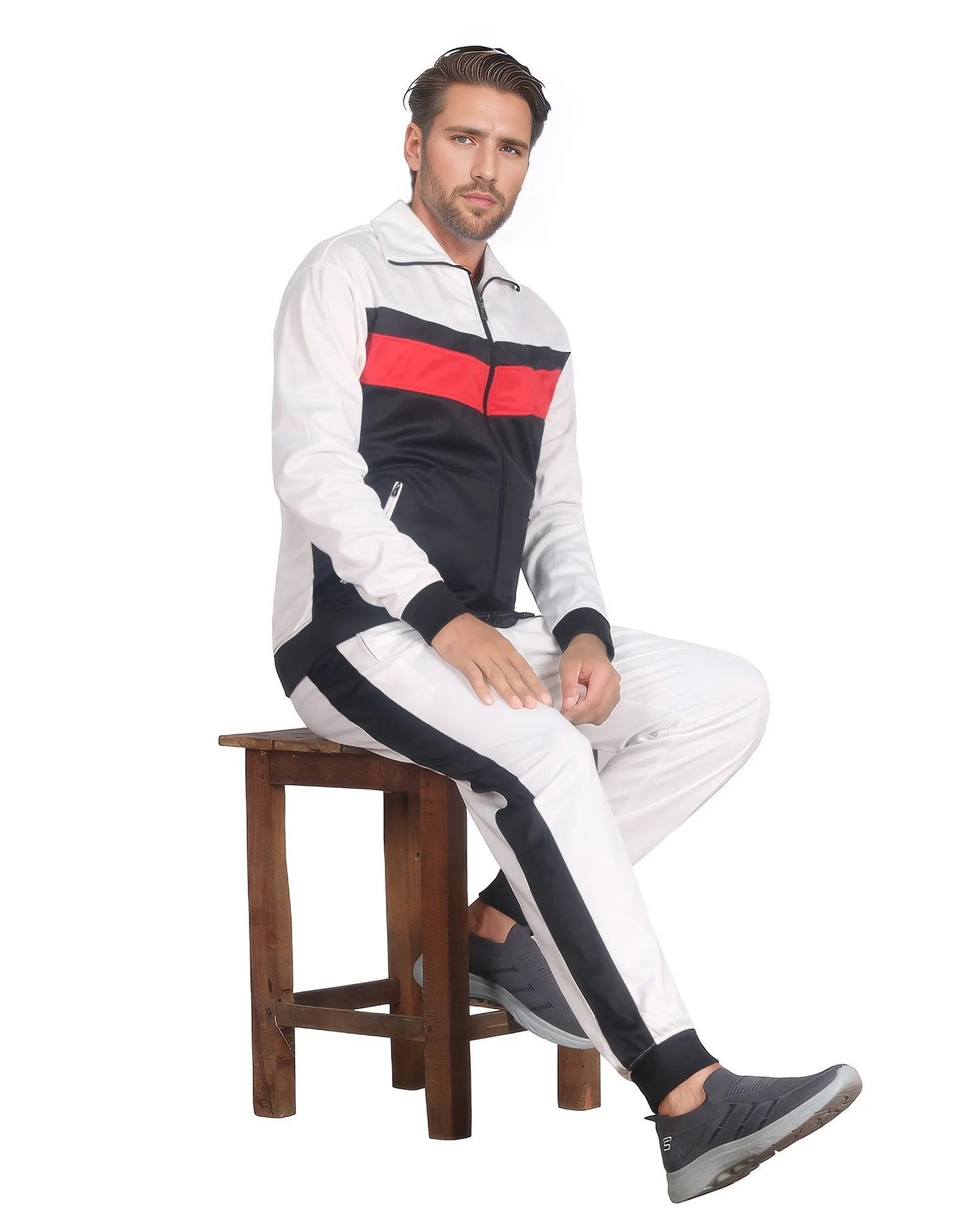 Men's Active Daily wear Tracksuit Jogger Track Jacket & Track Pants Jogging Suit