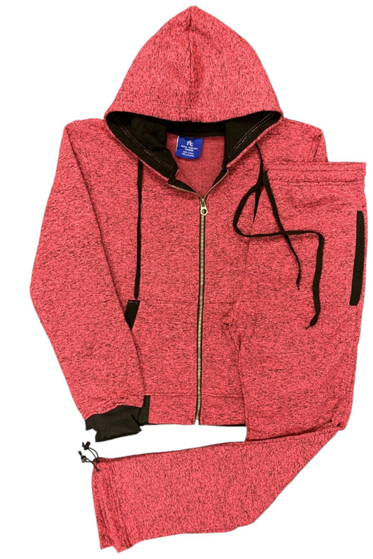 Royal Threads Canada Women’s Flora zip up Soft fleece Hoodie Sweatshirt with Sweatpants