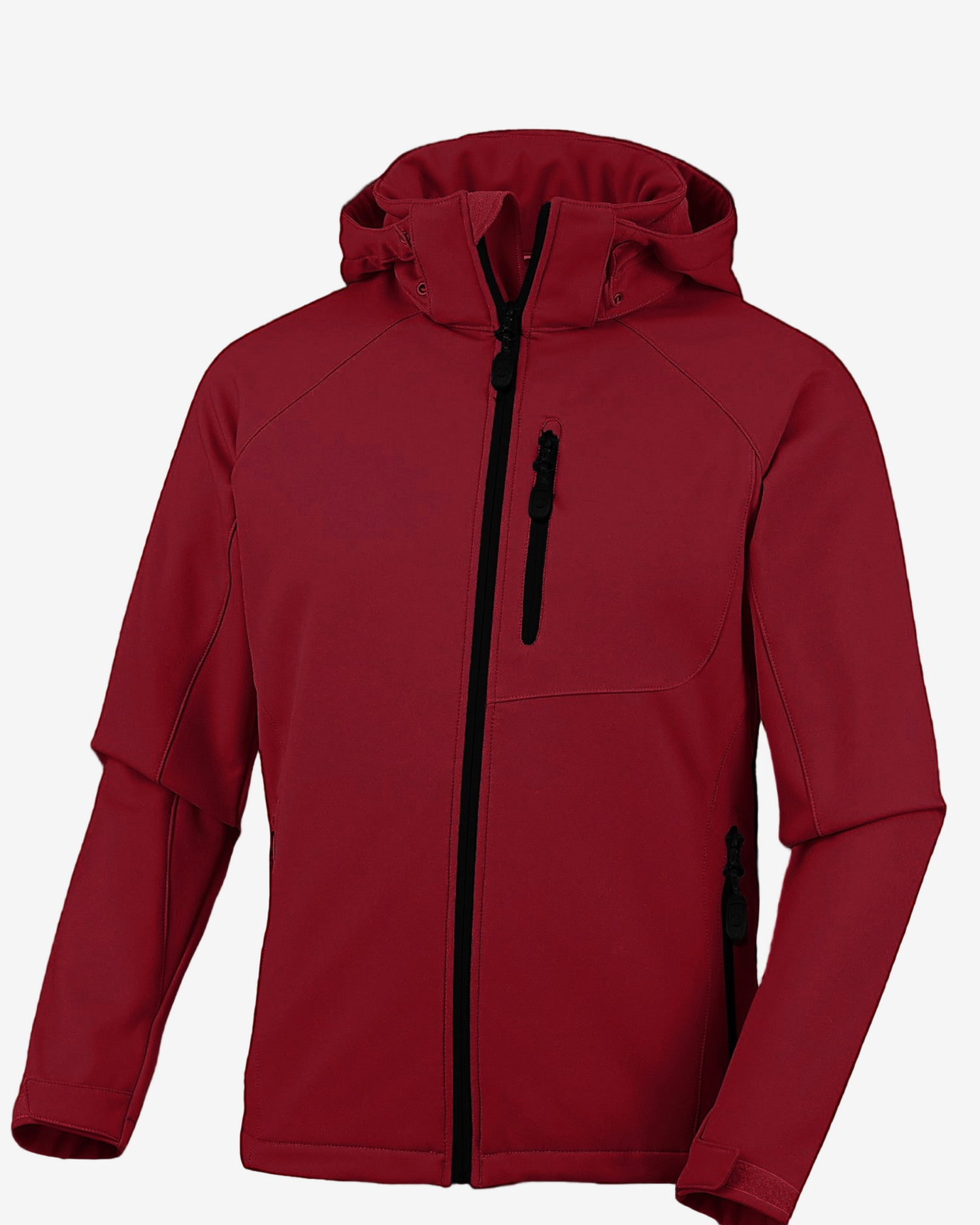 Mens' Warm Water Repellent Softshell Snowboard Jacket- Removable Hood