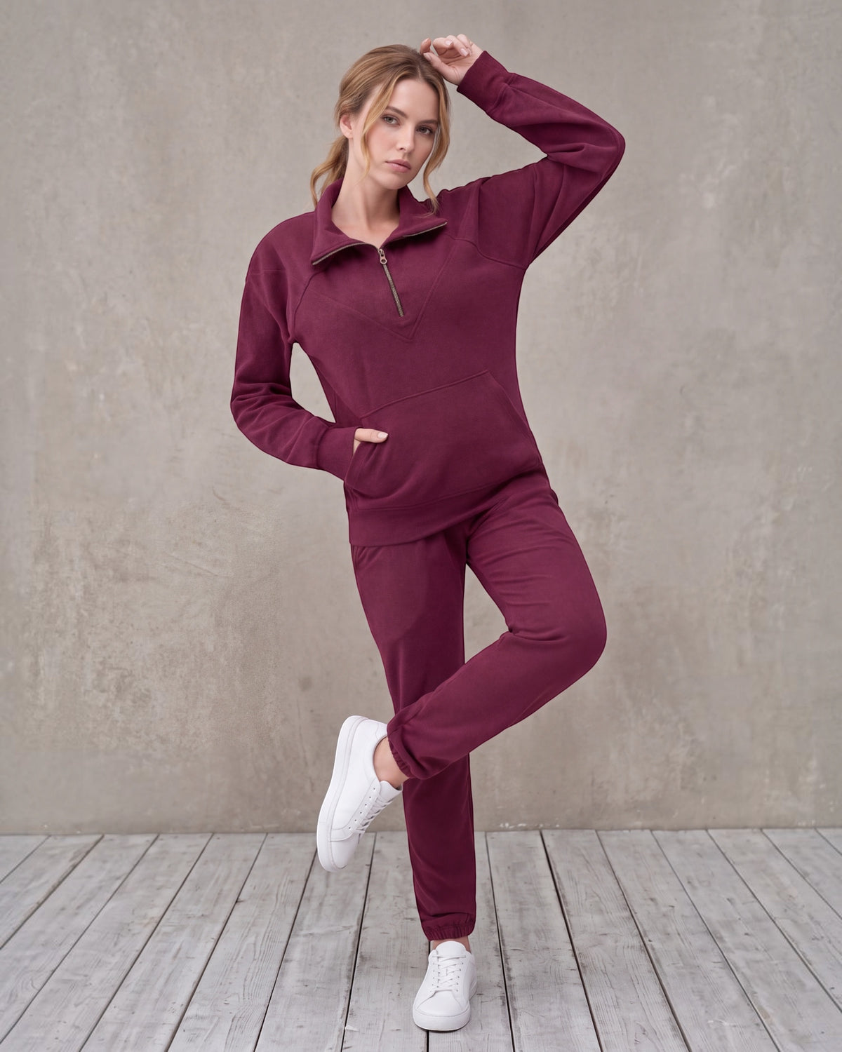 Women's Soft Stretch Quarter-Zip Set