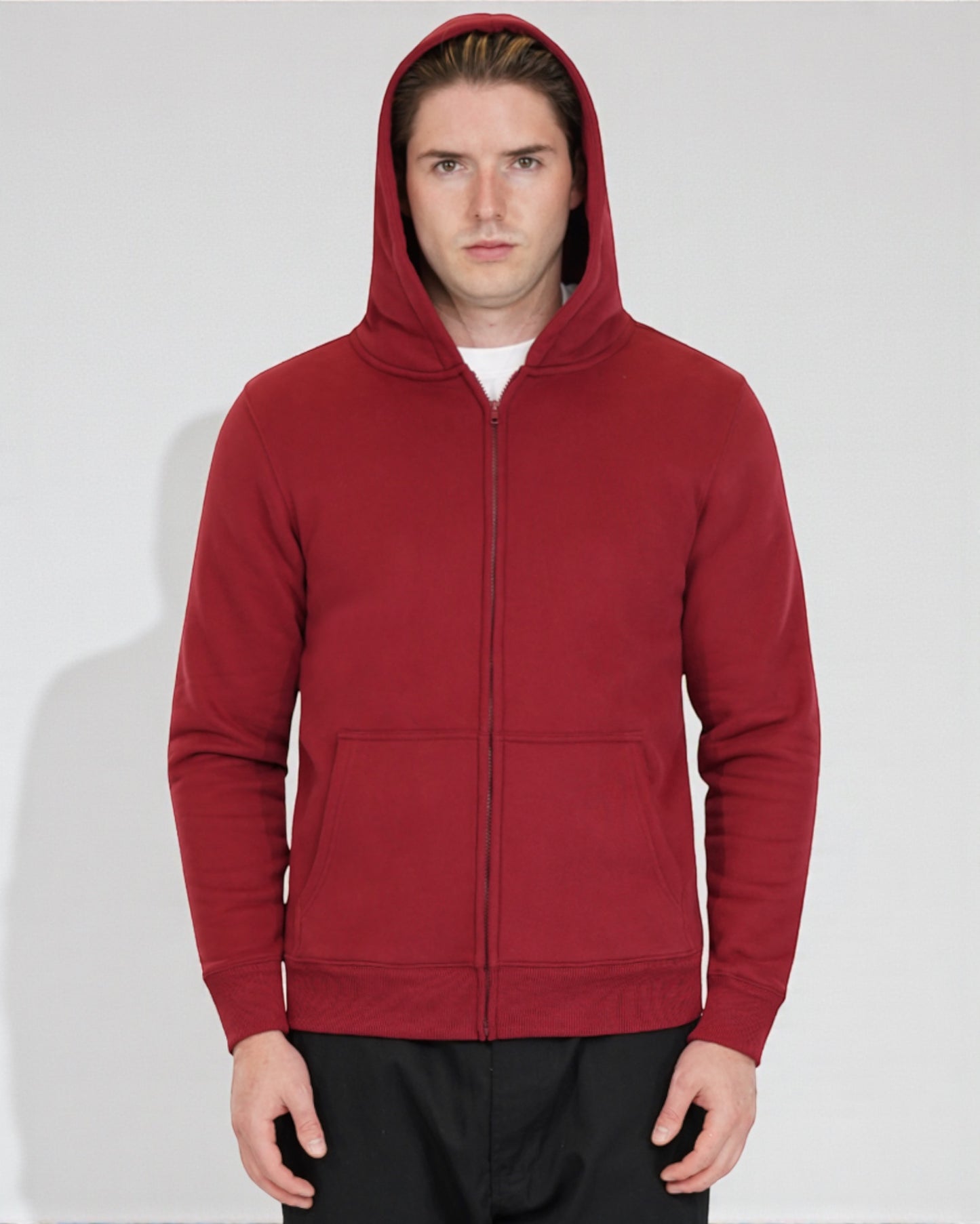 CloudSoft Fleece Zip-Up Hoodie – Everyday Comfort & Style