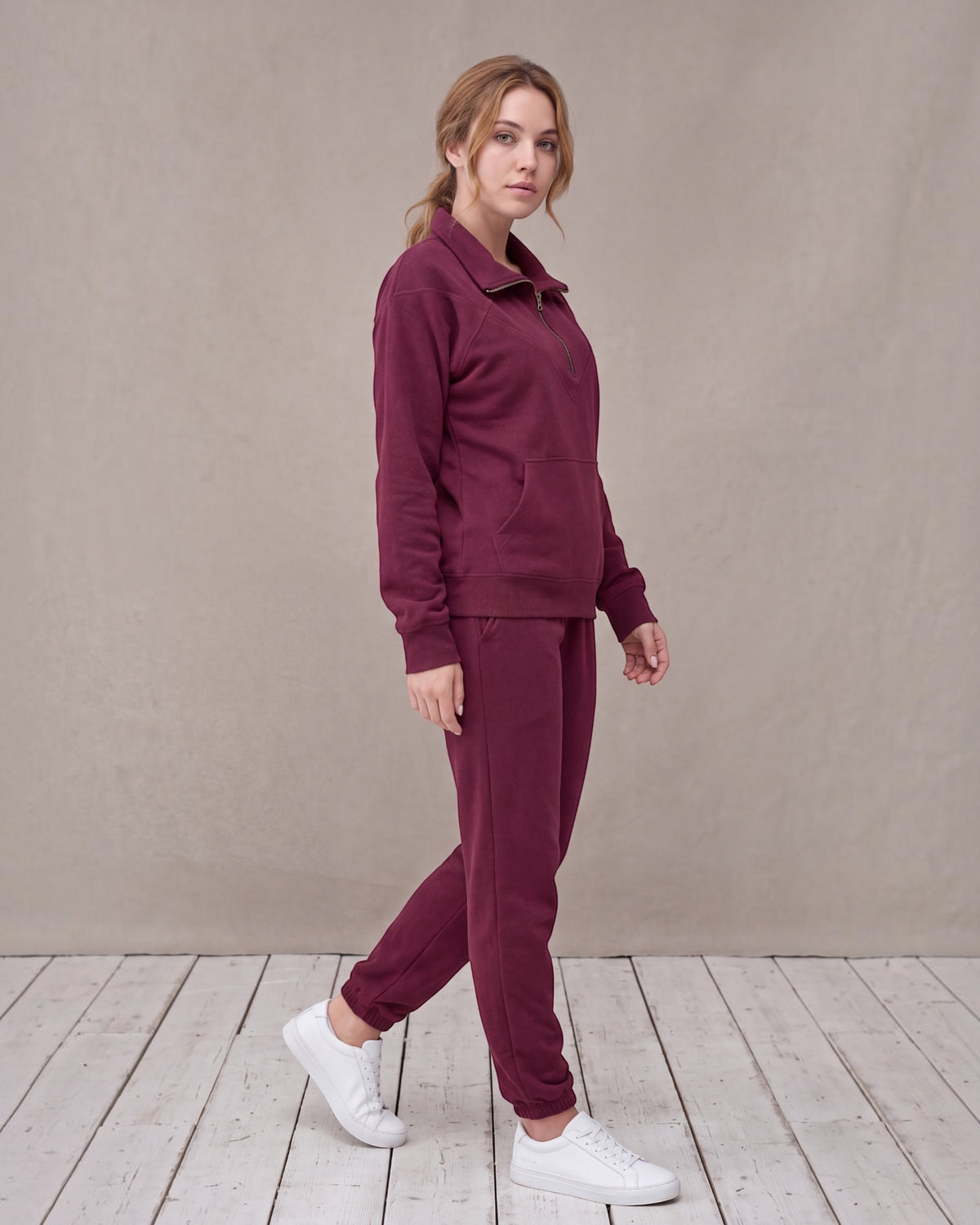 Women's Soft Stretch Quarter-Zip Set