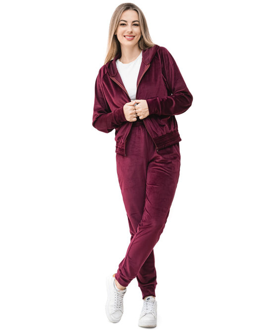 Women's Soft Velvet Spring Set