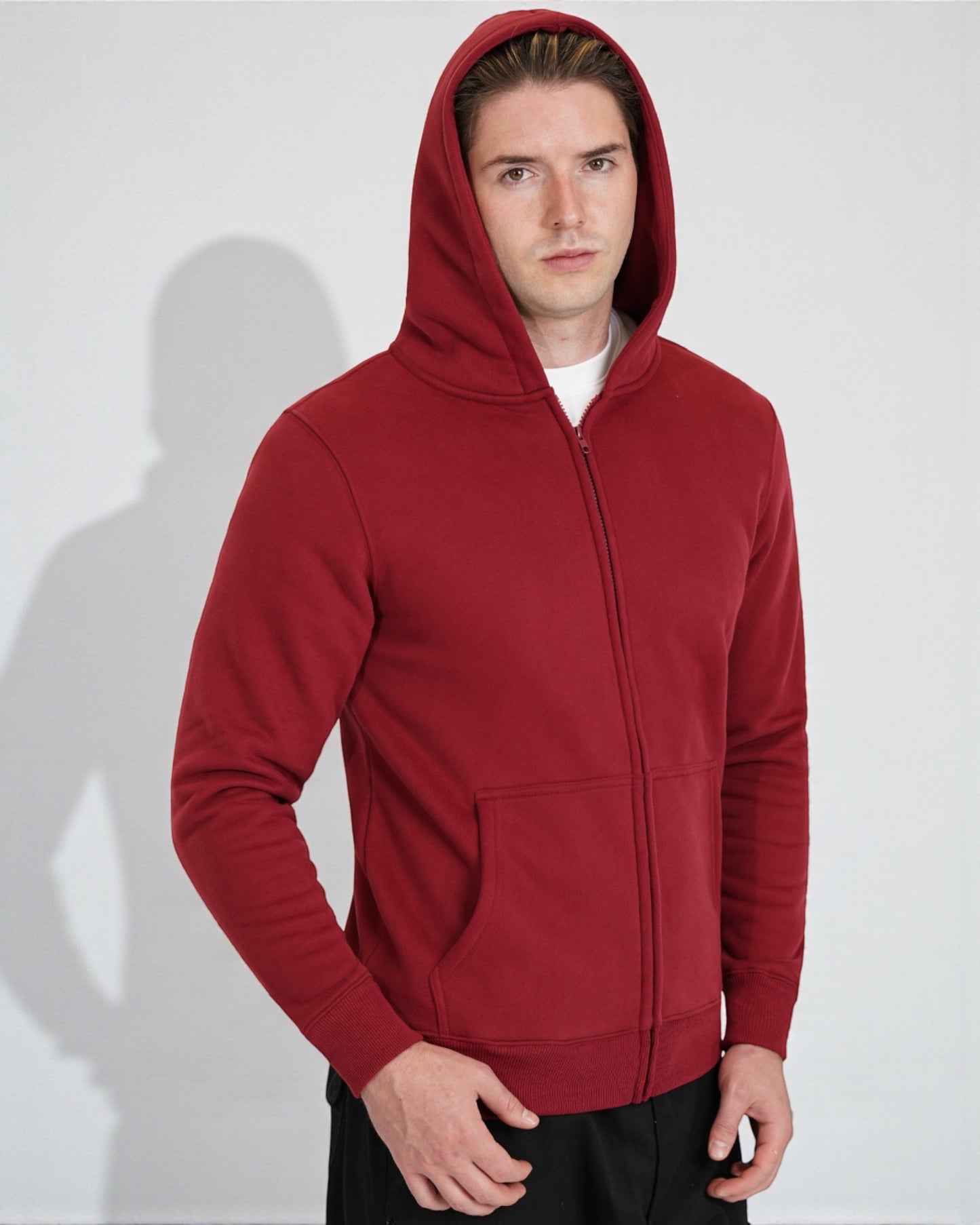 CloudSoft Fleece Zip-Up Hoodie – Everyday Comfort & Style