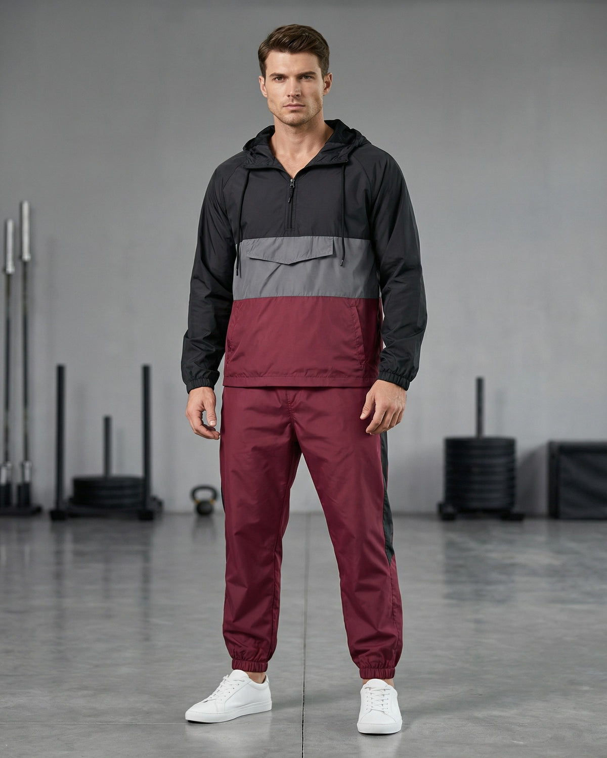 Men's Quarter-Zip Windbreaker Set – alternate view 7
