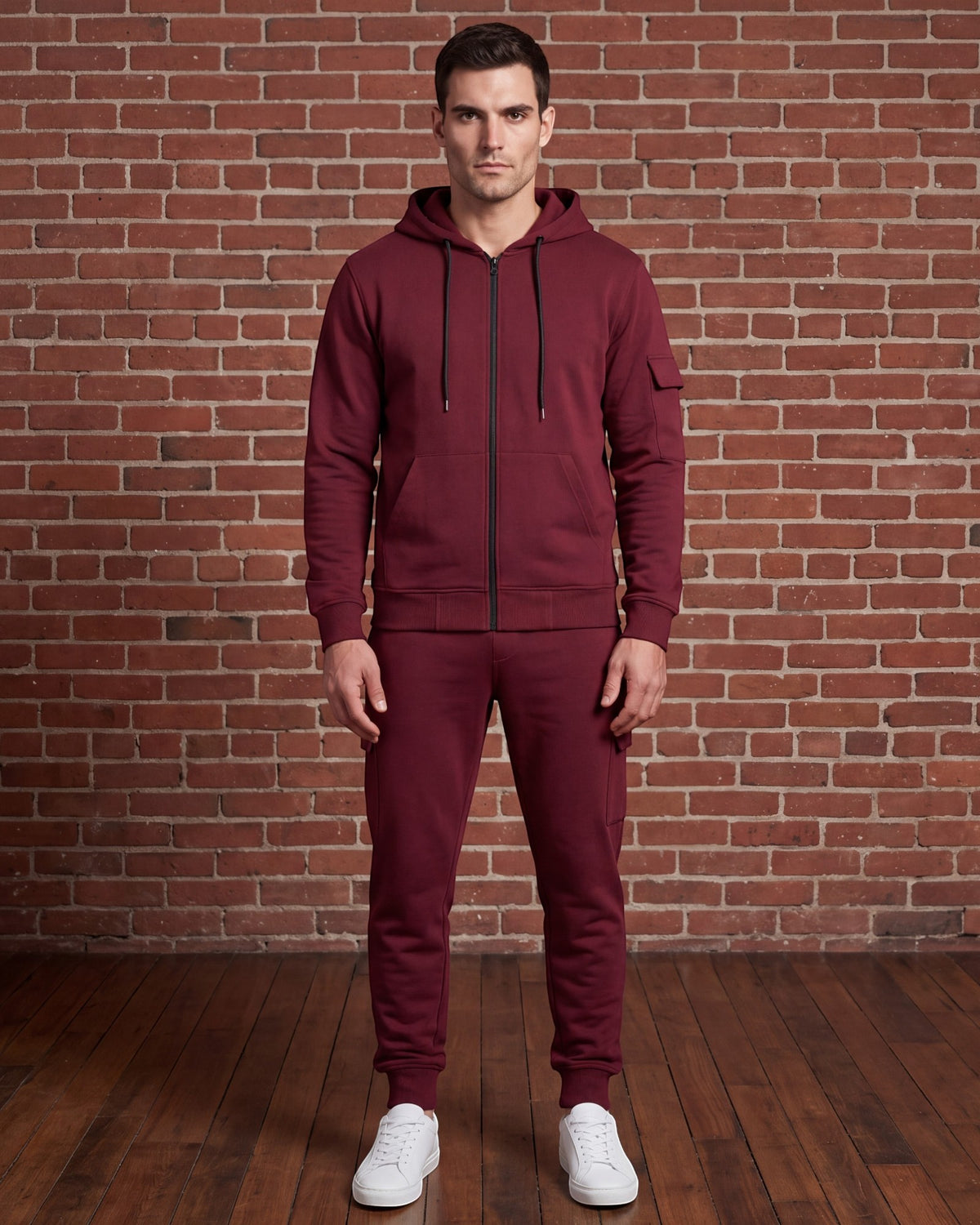 Men’s Premium Cotton Cargo Set – Heavy Duty 450GSM Fleece