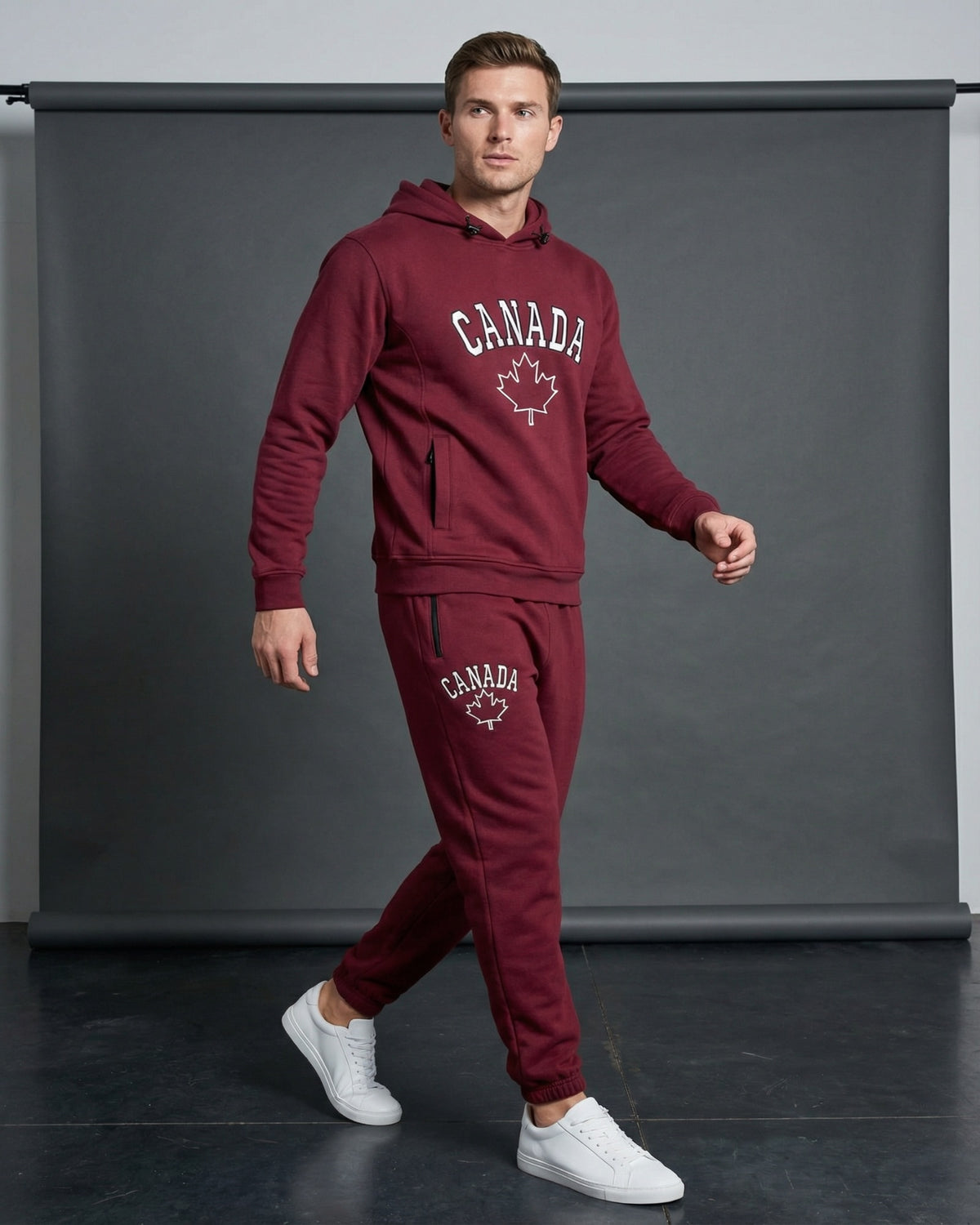 Men's Classic Pullover Canada Print Sweatsuit – alternate view 24