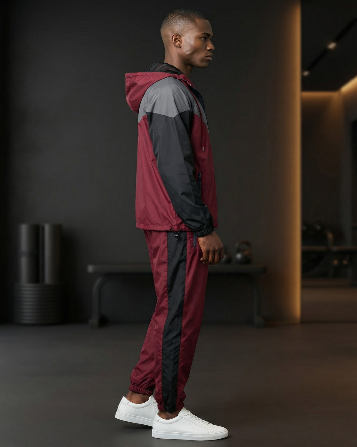 Men's Colorblock Windbreaker Workout Set – alternate view 14
