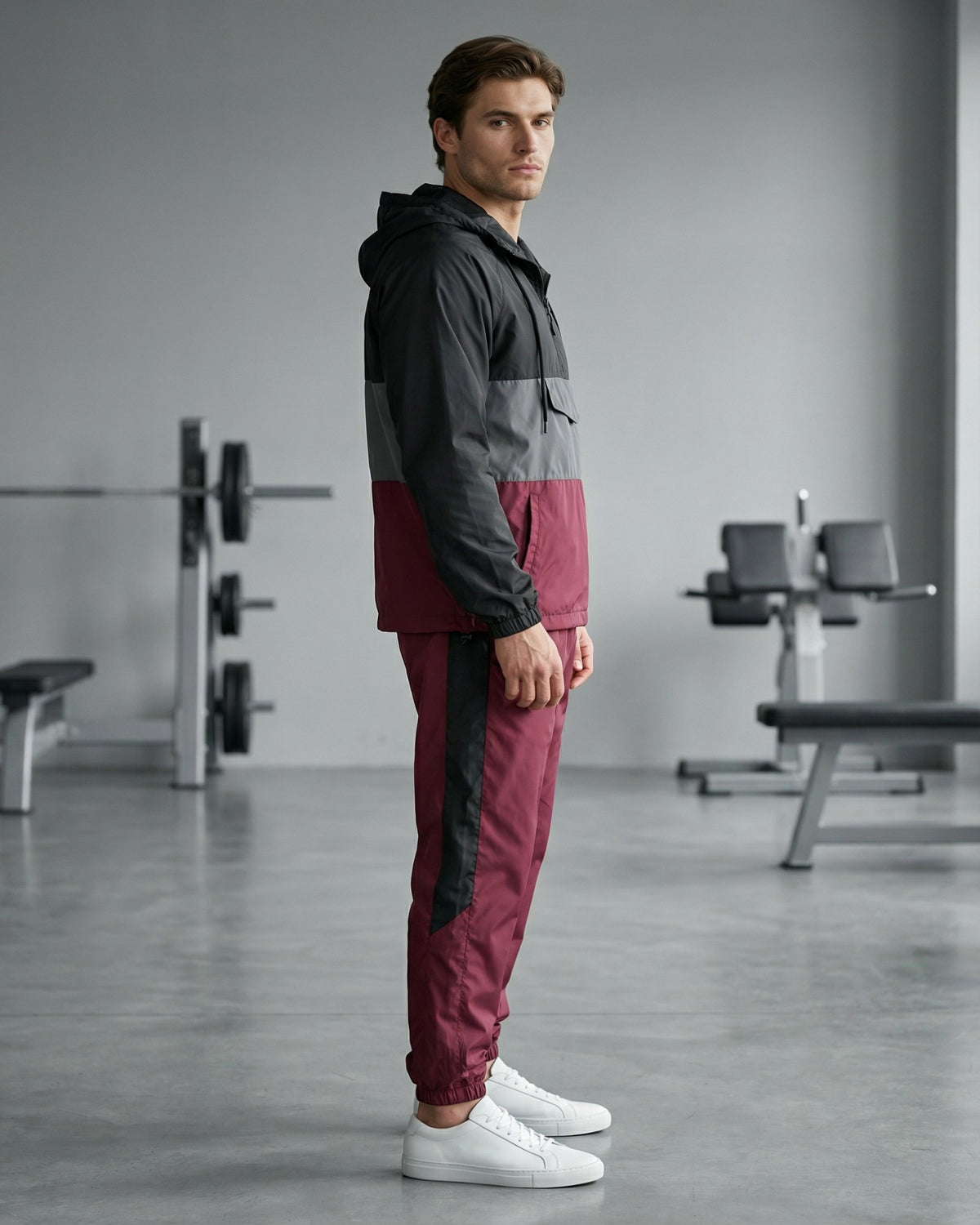 Men's Quarter-Zip Windbreaker Set – alternate view 9