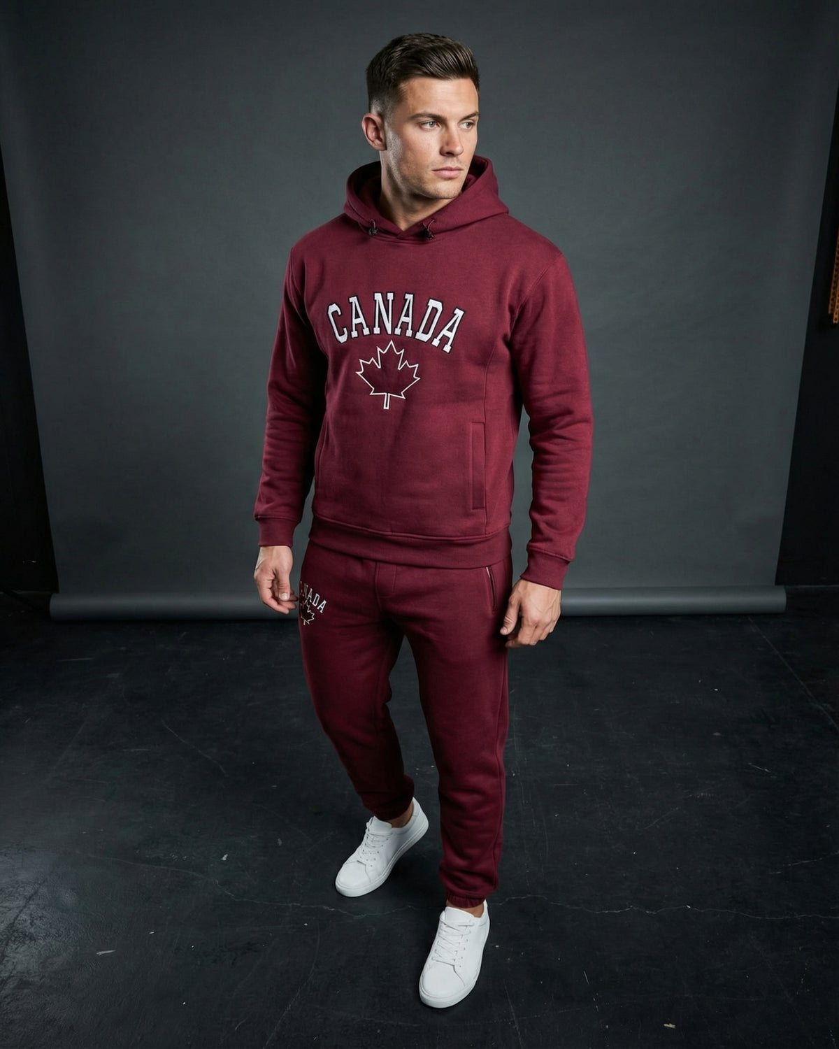 Men's Classic Pullover Canada Print Sweatsuit – alternate view 25