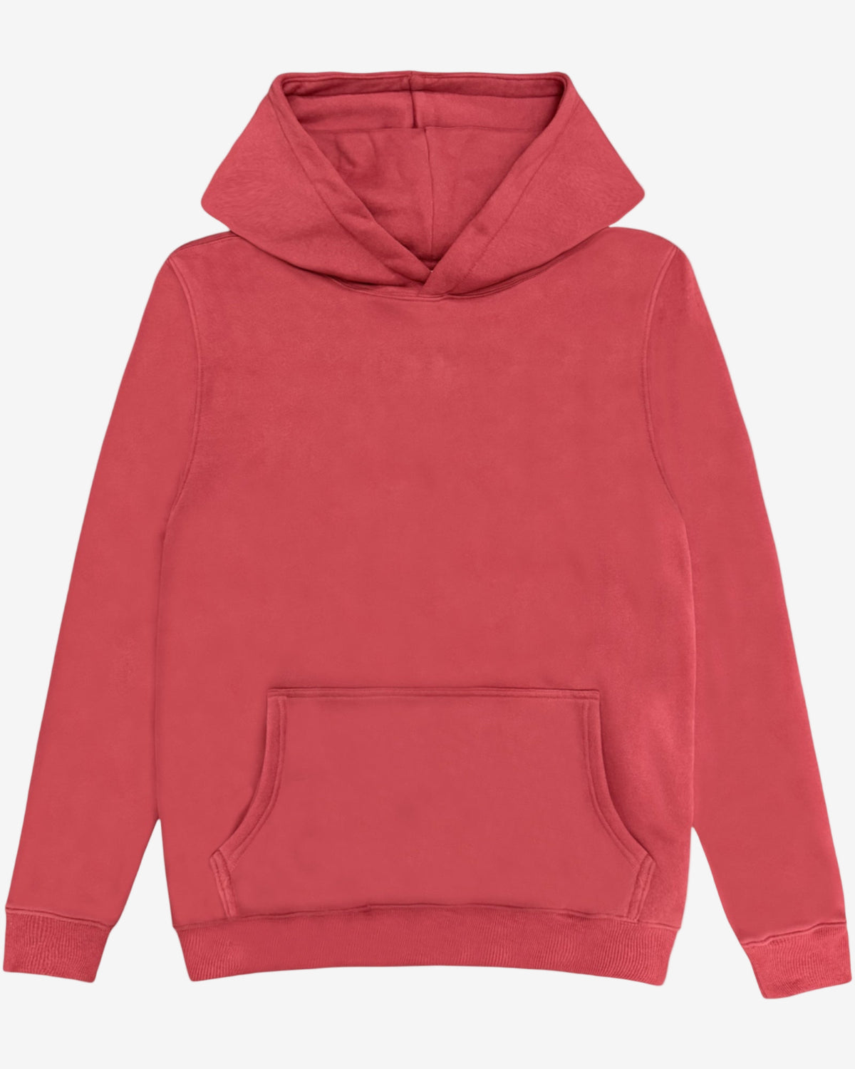 Maroon CloudSoft 100% cotton fleece pullover hoodie