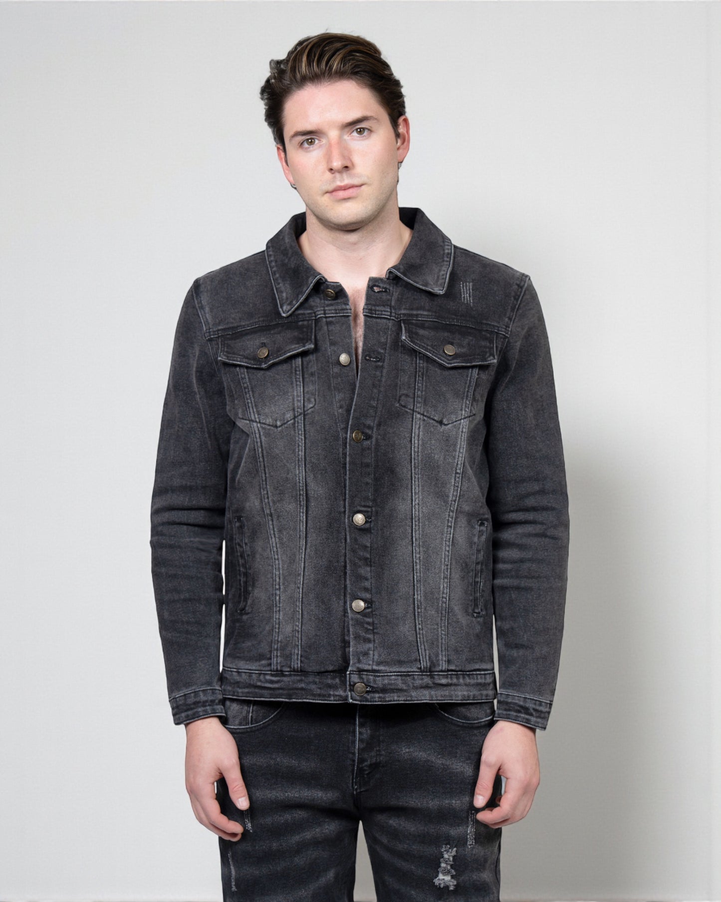 Men’s Premium Denim Vintage wash Jean Suit