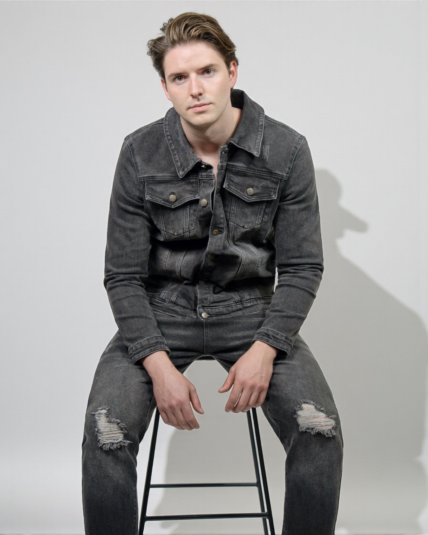 Men’s Premium Denim Vintage wash Jean Suit