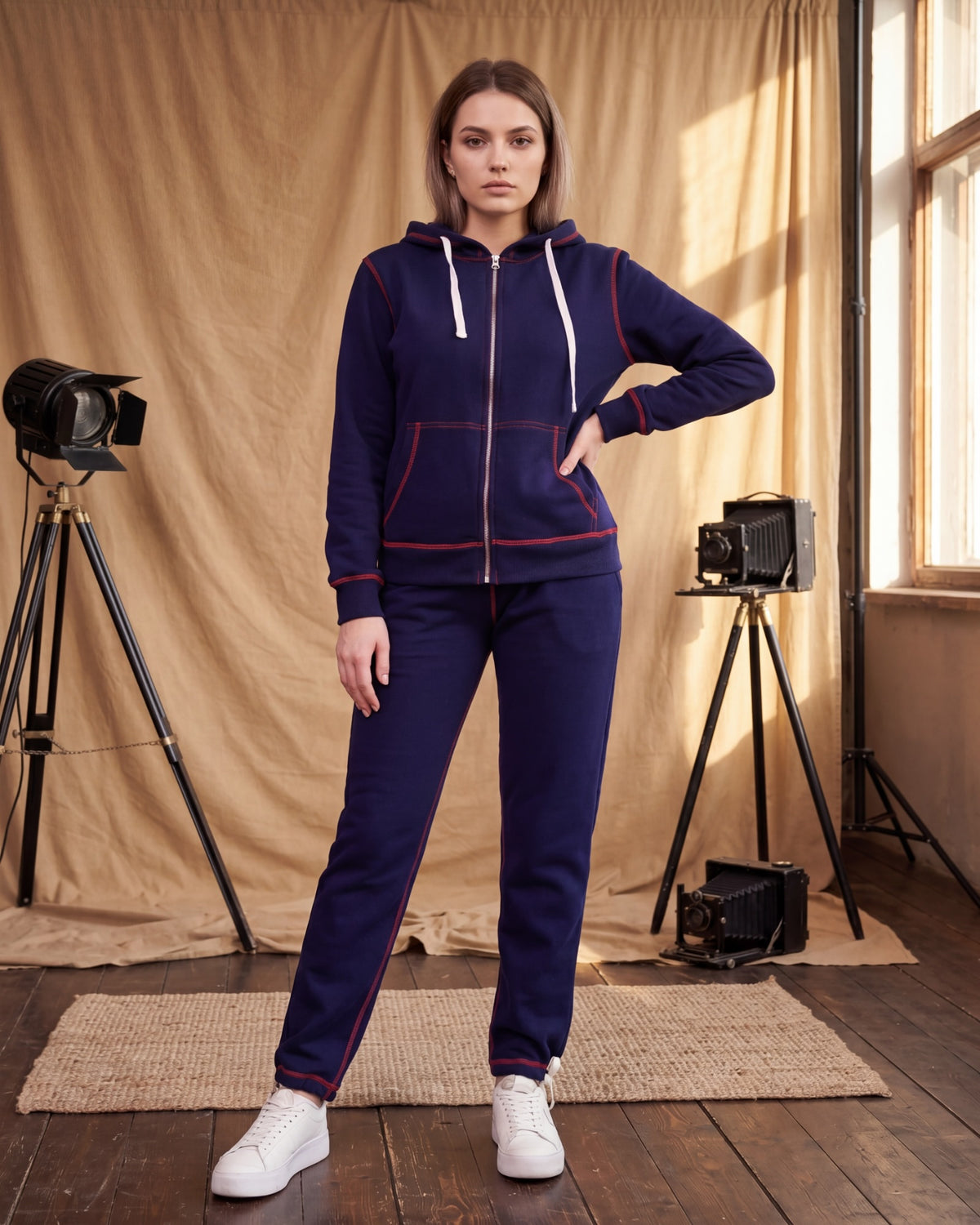Women's Alysun Jogger Hoodie Set – Royal Threads product image
