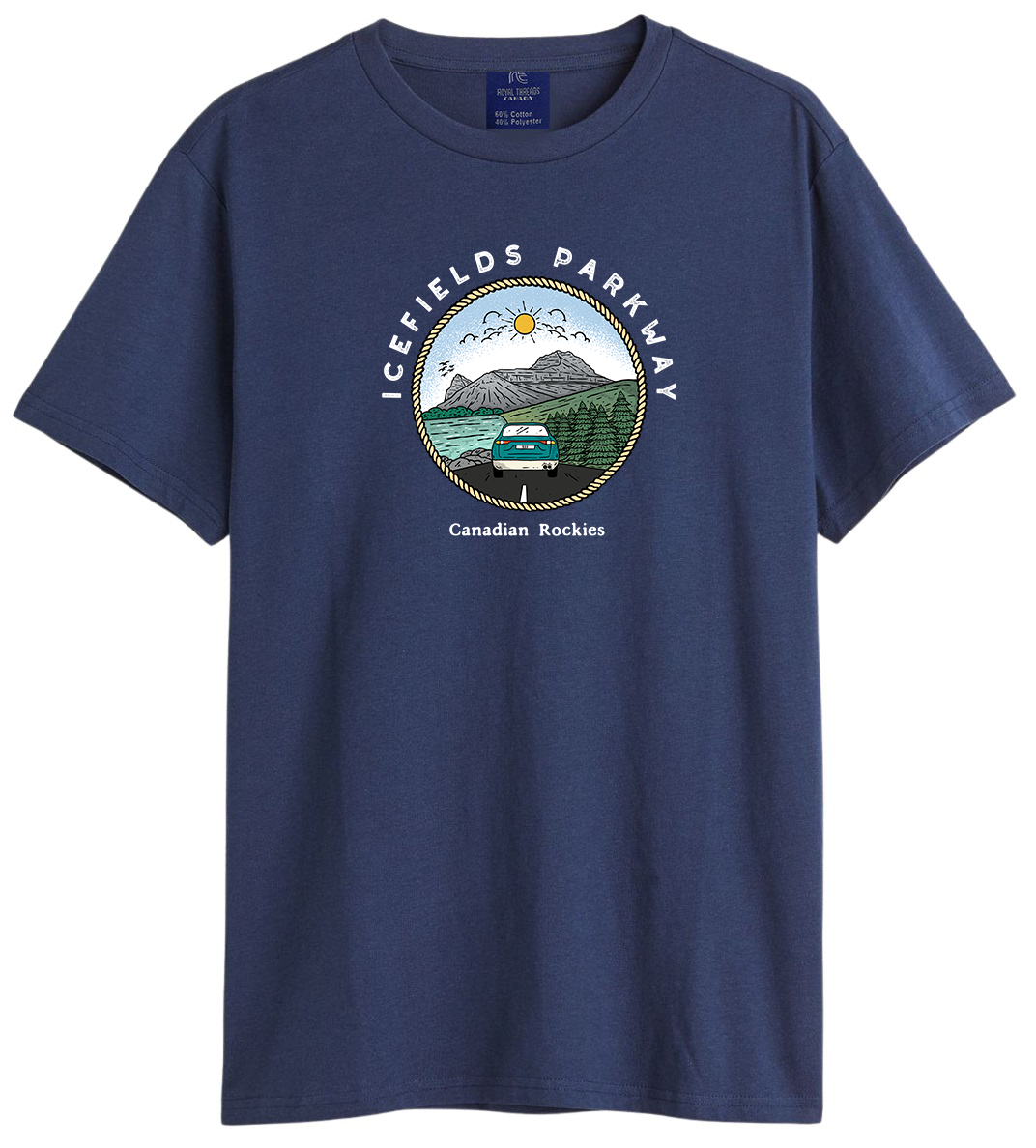 Men's Icefields Parkway Printed Cotton T Shirt