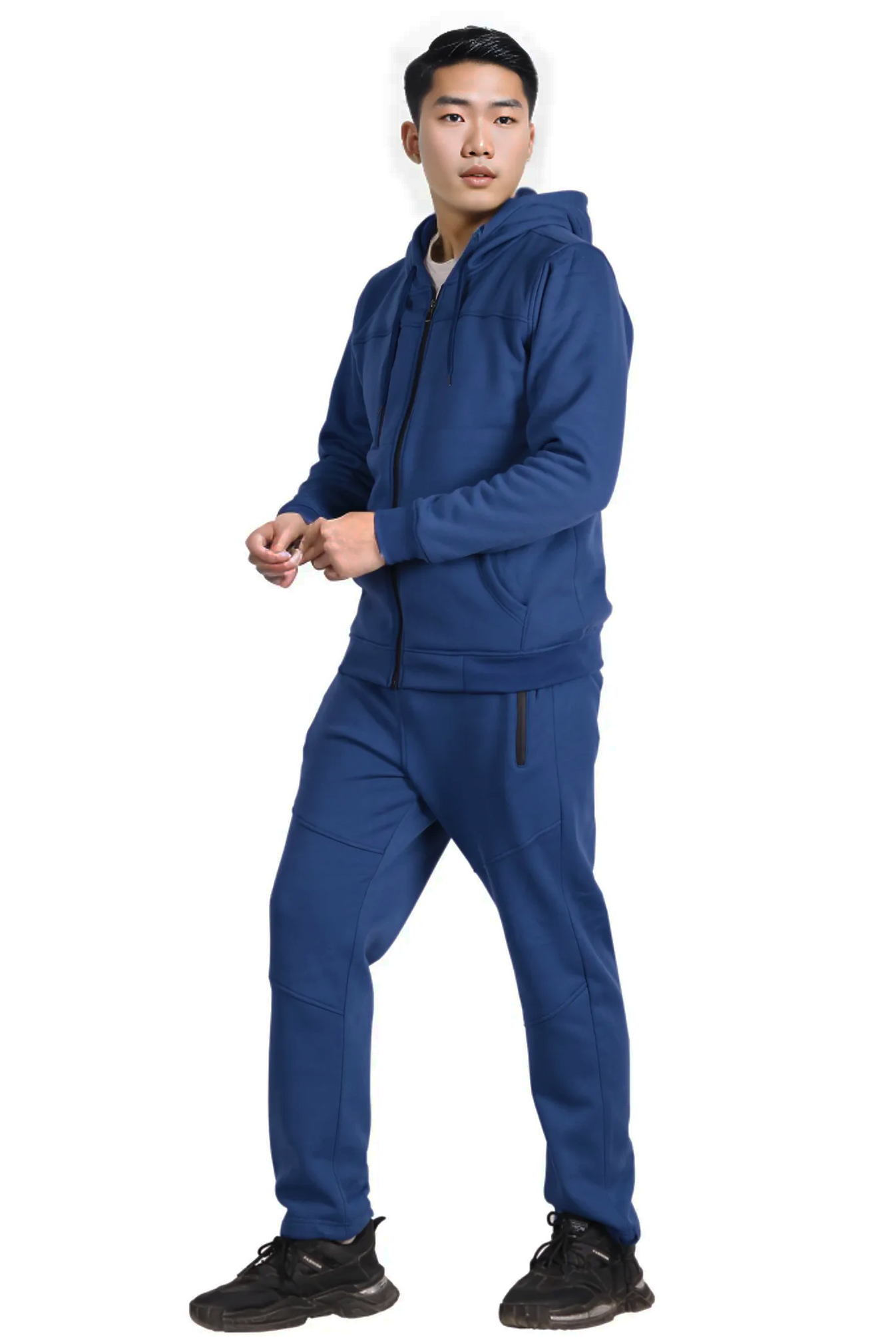 Mens Soft Fleece Traditional Sweatsuit Royal Threads