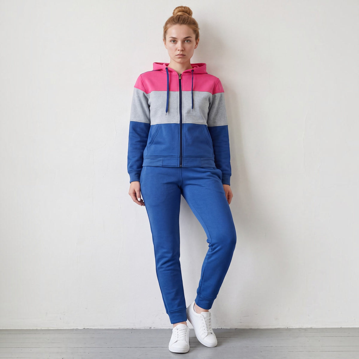 Women’s ColorBlock Zip-Up Sweatsuit – alternate view 3