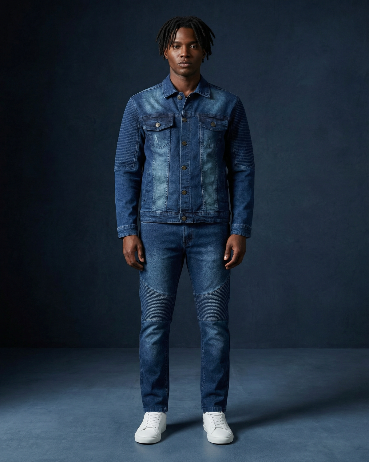 Men's Modern Moto Denim Set – Premium 14OZ Denim – alternate view 2