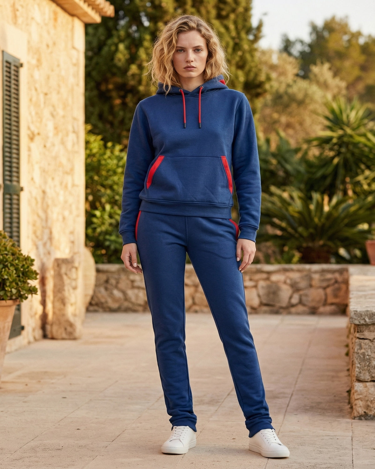 Women’s Sweatsuit Pullover Hoodie & Hemmed Jogger Sweatpants – alternate view 8
