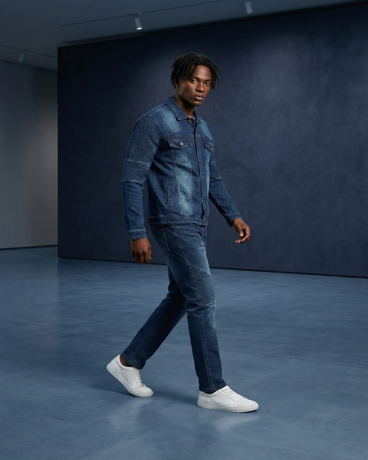 Men's Modern Moto Denim Set – Premium 14OZ Denim – alternate view 3