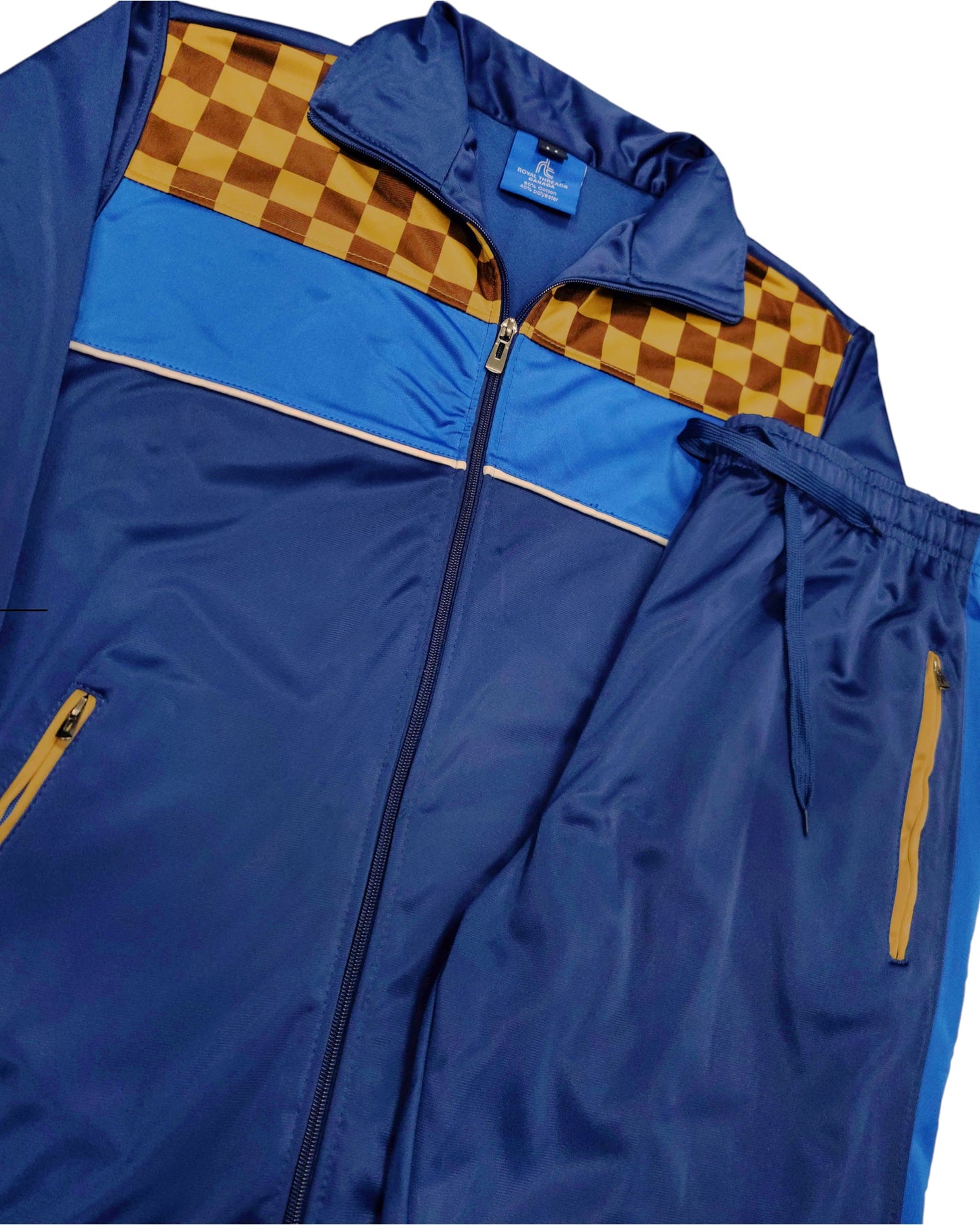 Men’s Tracksuit Traditional Checker Boxed Track jacket & Track pants