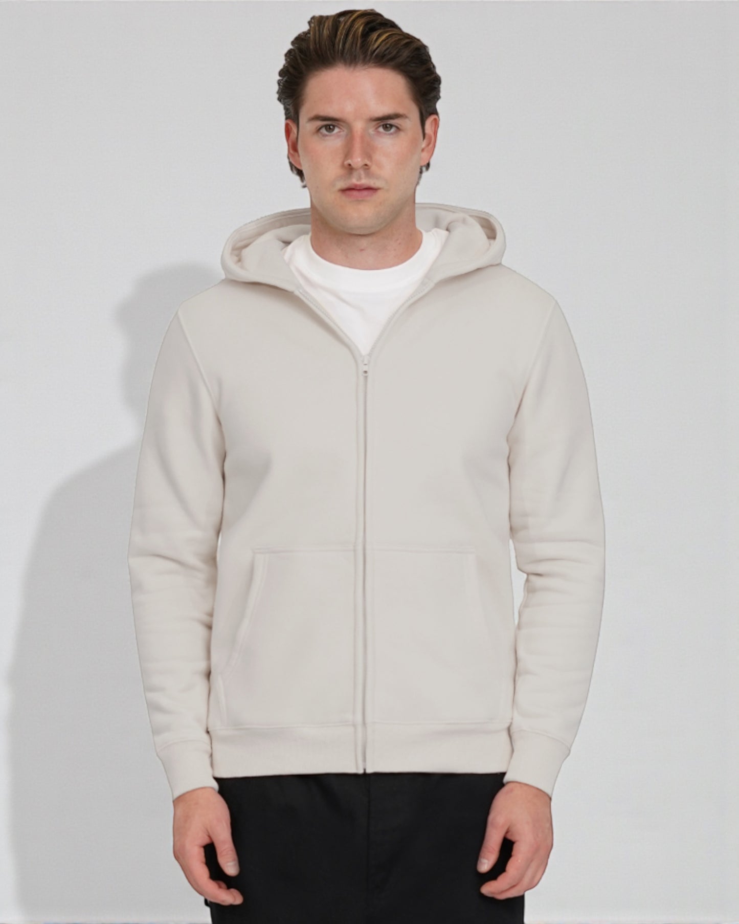 CloudSoft Fleece Zip-Up Hoodie – Everyday Comfort & Style