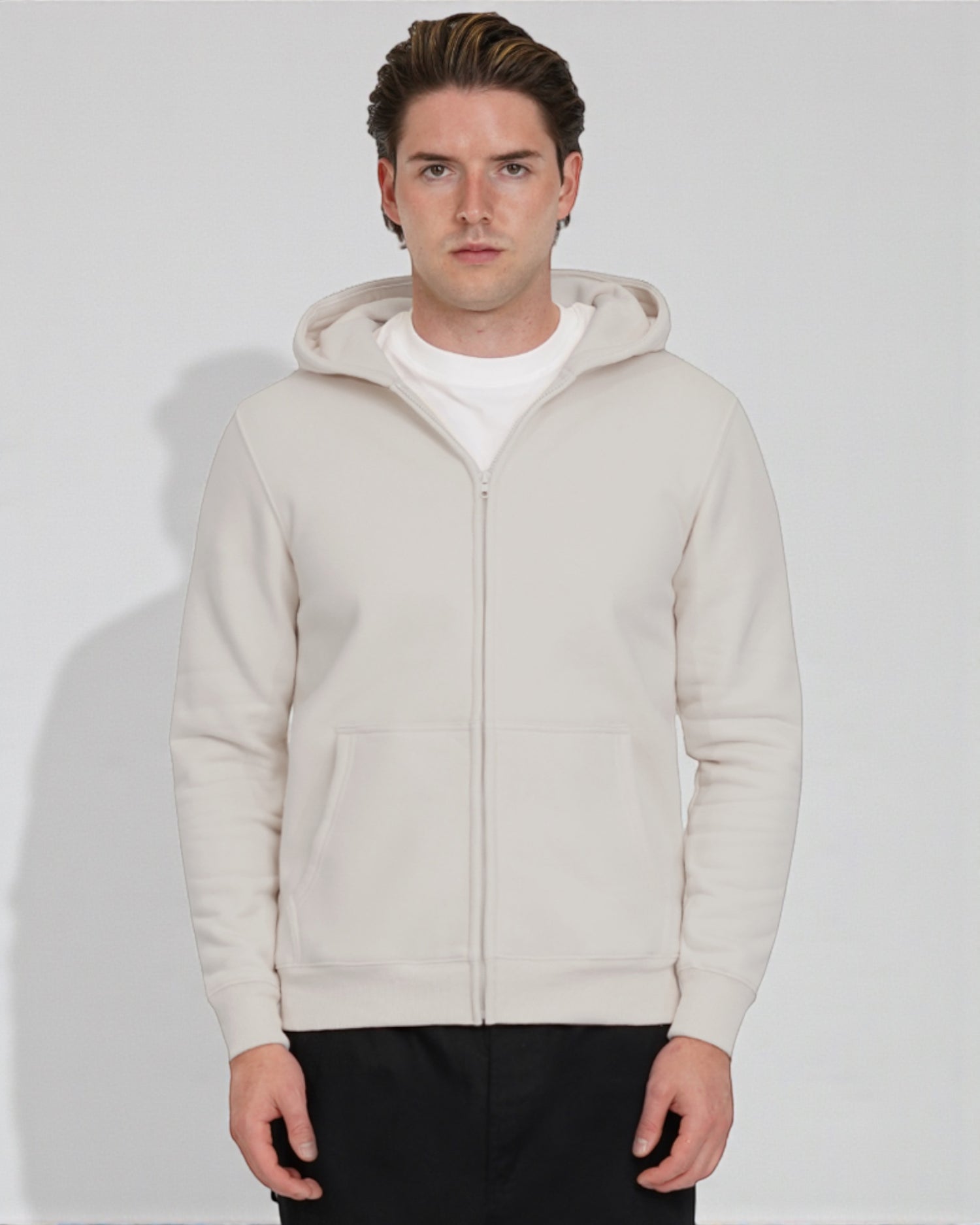 CloudSoft Fleece Zip-Up Hoodie – Everyday Comfort & Style