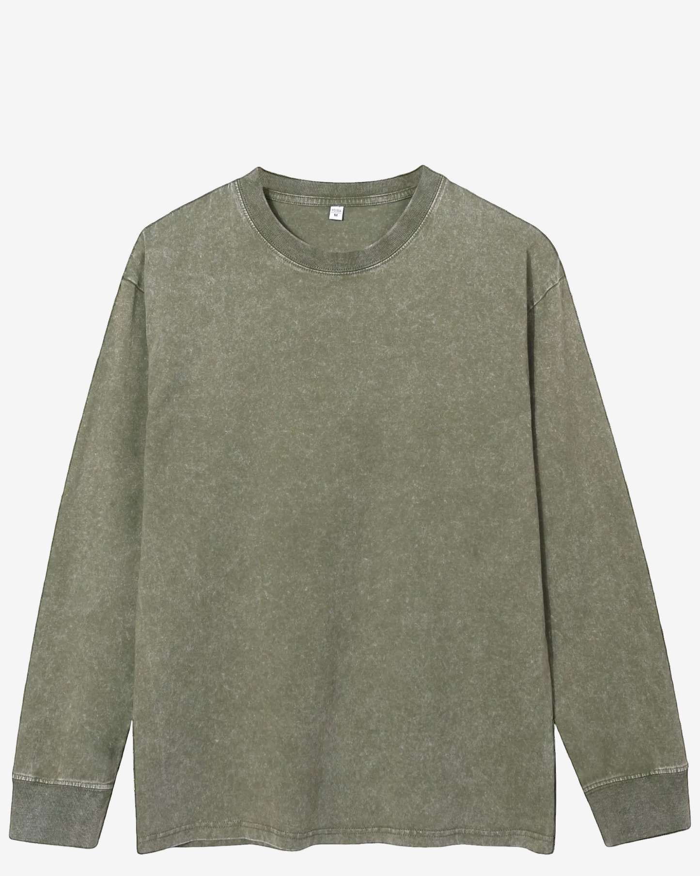 Men’s Long Sleeve Acid Wash T Shirt