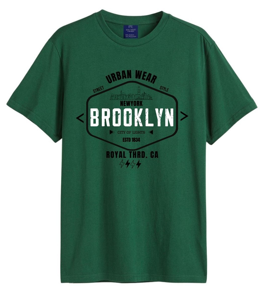 Men Brooklyn Print Summer T shirt