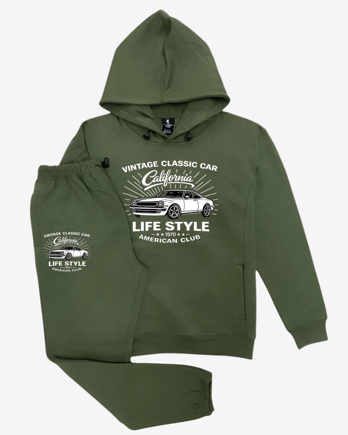 Men's Vintage Sports Car Sweatsuit – Royal Threads product image