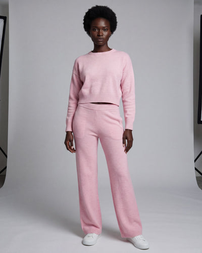 The Soft Comfy Crop Shirt Knit Set