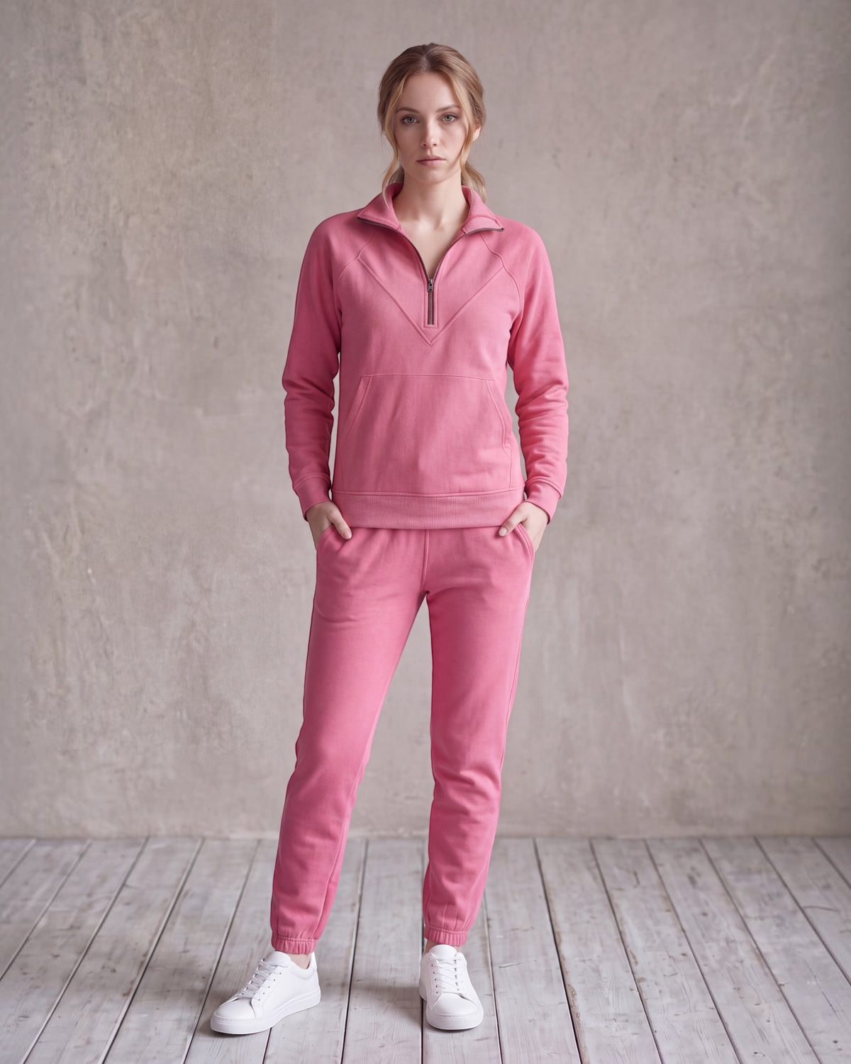 Women's Soft Stretch Quarter-Zip Set