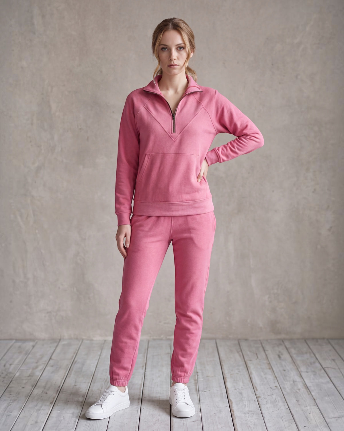 Women's Soft Stretch Quarter-Zip Set