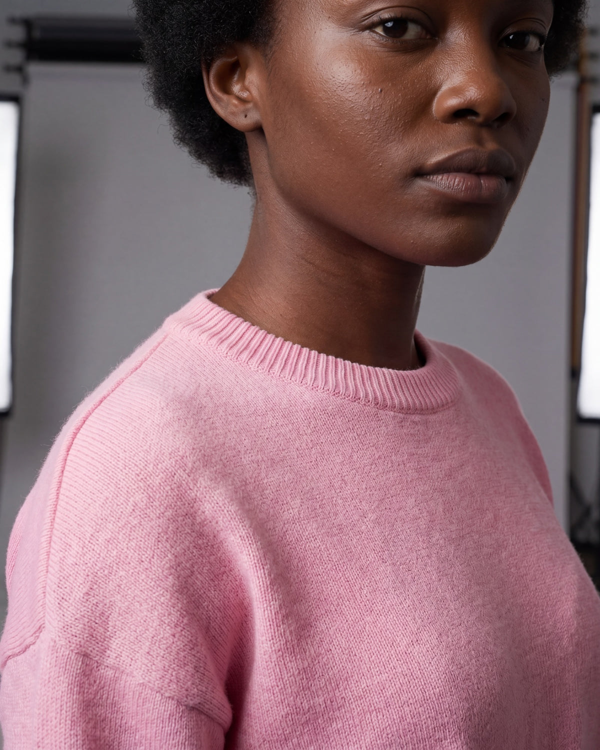 The Soft Comfy Crop Shirt Knit Set – alternate view 2